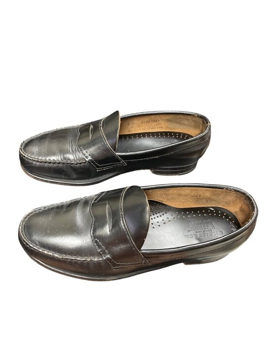 GH Bass Co Weejuns VTG brown leather slip on dress loafers sz 8D SKU 10-417 main image 15